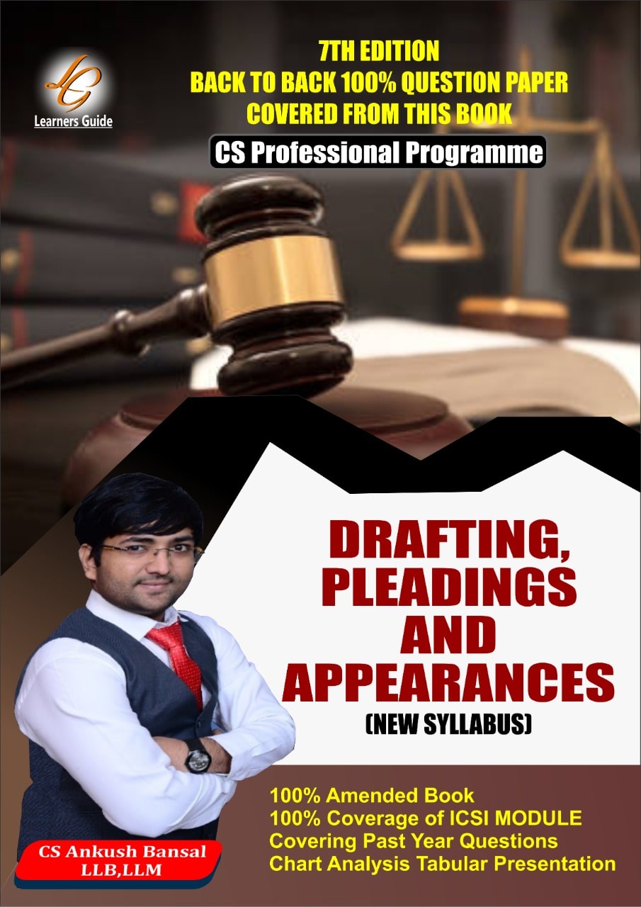 Drafting Pleadings And Appearances By CS Ankush Bansal